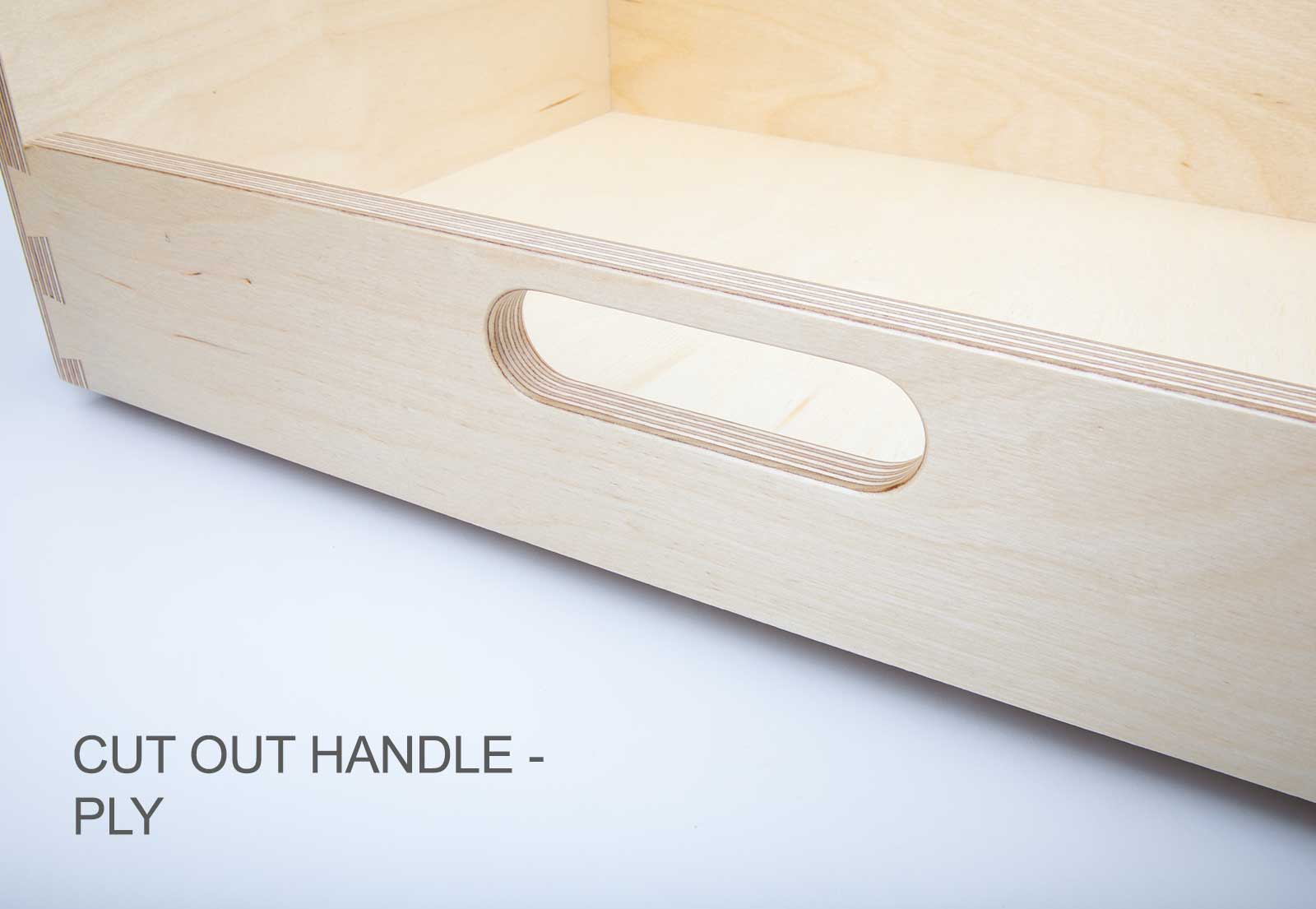 Ply cut out handle