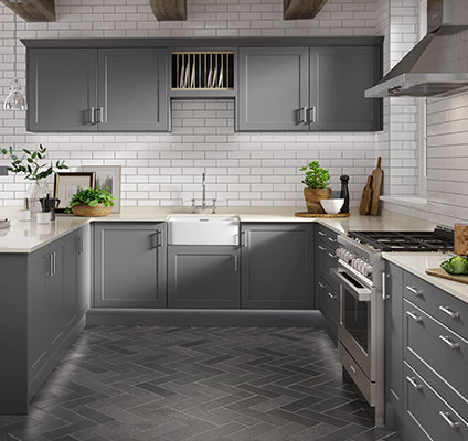 Grey colour for traditional kitchens