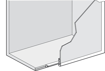 Profile Handle, for Horizontal Fixing Under Wall Units, Gola System A