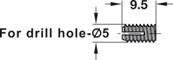 Sleeve, Expanding, without Collar, for Ø 5 mm Hole