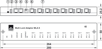 Multi-Locking Adapter, MLA 8, Dialock