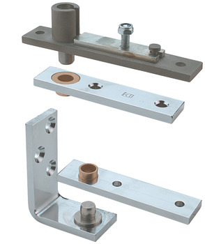 Pivot Set, Double Action, Frame Mounted, Grade 304 Stainless Steel