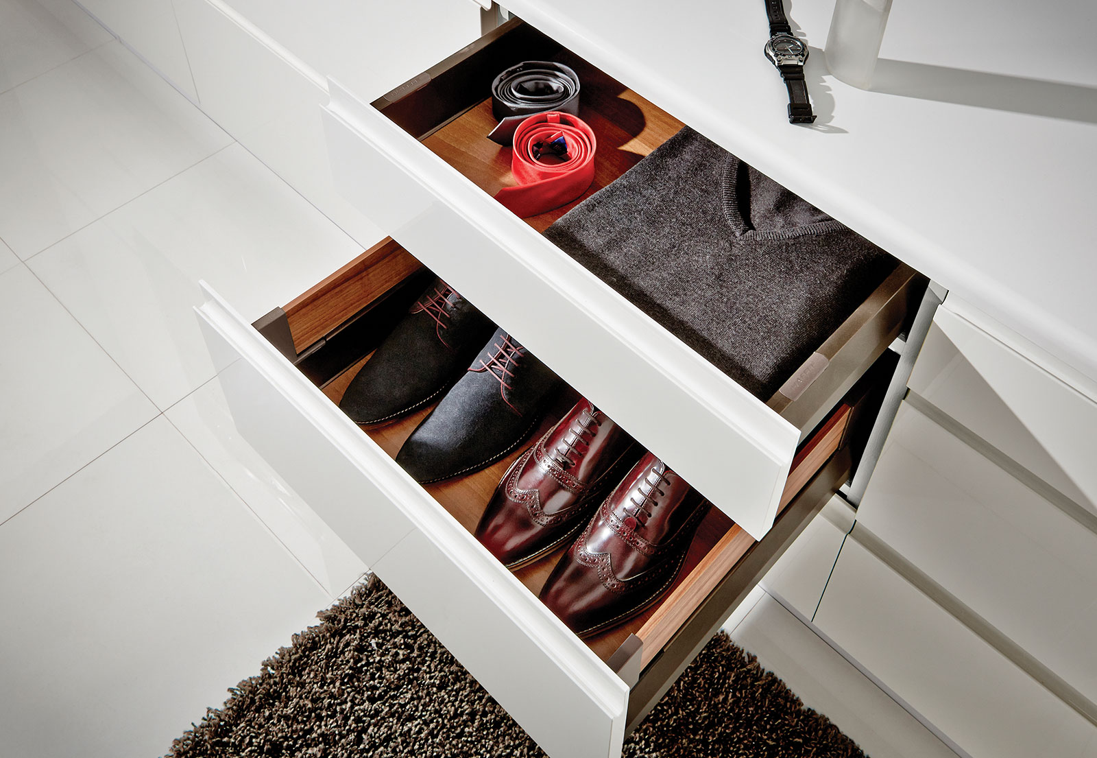 Matrix Drawers for Compact Living