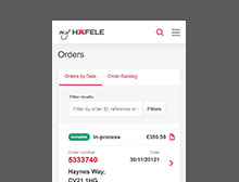 Keep Track of Hafele orders
