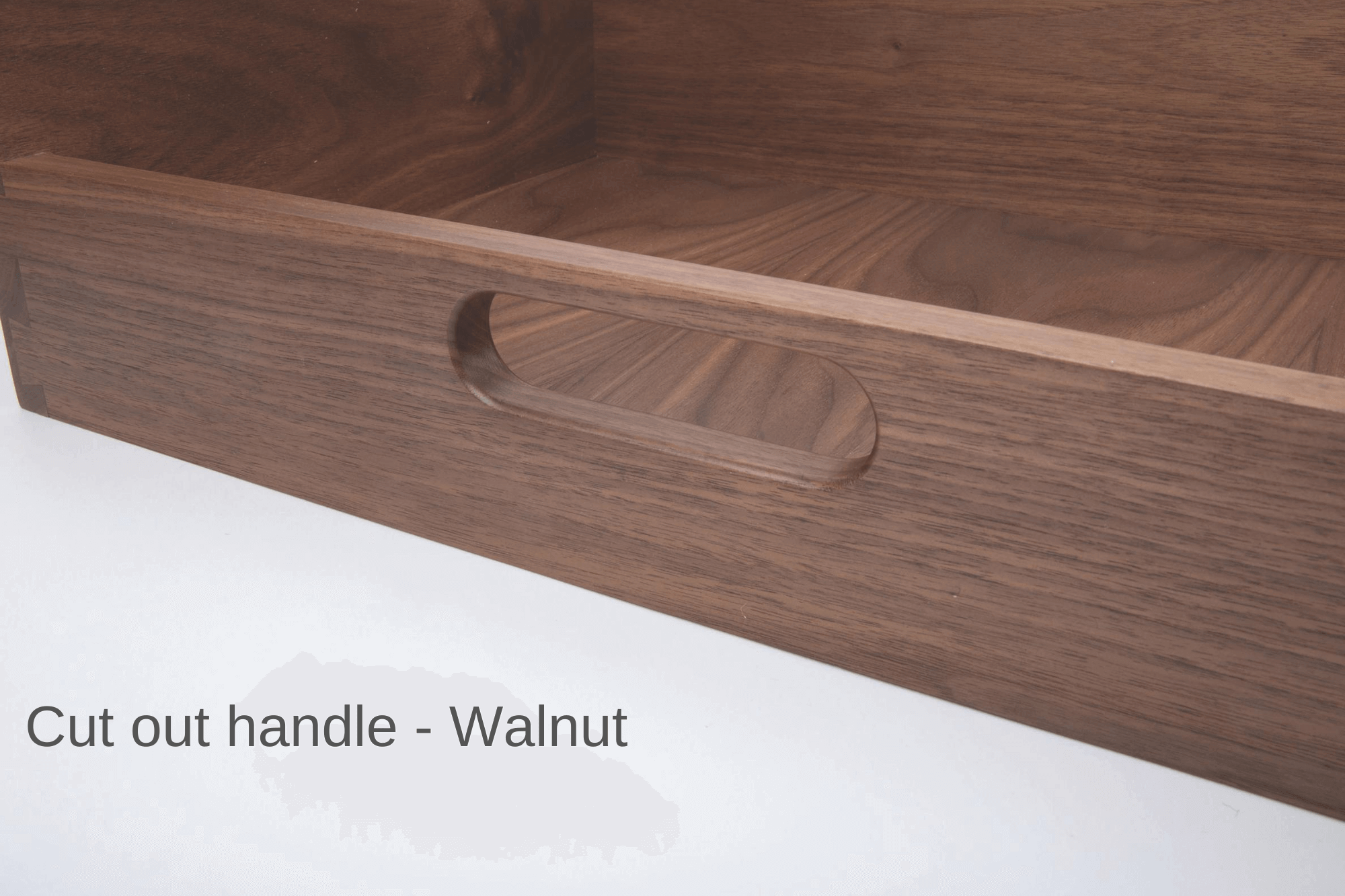 cut out handle walnut