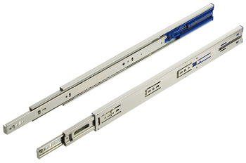 Ball Bearing Drawer Runners, Full Extension, Load Capacity 43-45 kg, Bright Finish, Accuride 3832EC Easy Close