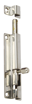Barrel Bolt, Straight or Cranked Neck, Width 38 mm, Stainless Steel
