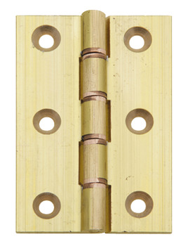 Butt Hinge, DPBW, Ø 8 mm Knuckle, 76 x 51 mm, Brass