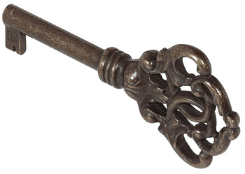 Decorative Key, Shank Length 38 mm, Zinc Alloy