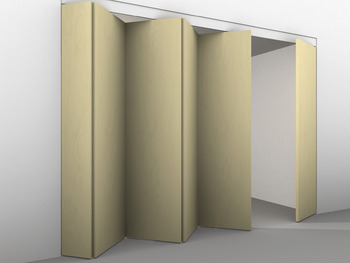 Fitting Set, for Folding Interior Doors, Hawa-Centerfold 80/H