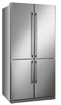 Fridge-Freezer , Freestanding, American Style, Four Door with MultiZone Compartment,Total Capacity 610 Litres, Smeg