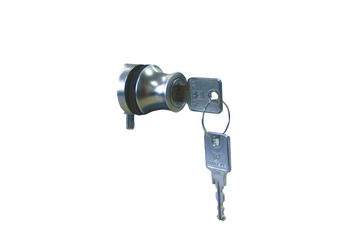 Glass Door Lock, for Glass Panels from 4-6 mm, Cylinder