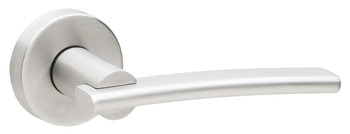 Lever Handles, on Round Roses, 304 Stainless Steel, Dorina, Startec