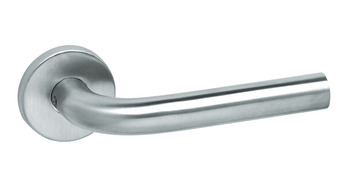 Lever Handles, on Round Roses, Stainless Steel, Lita, Startec