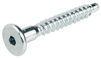 One-Piece Connector, with Ø 15 mm Head, for Ø 5 mm Drill Hole, Confirmat