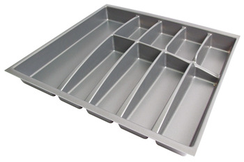 Plastic Cutlery Insert, Depths 423/473 mm, for Grass DWD Drawer Boxes, Anthracite