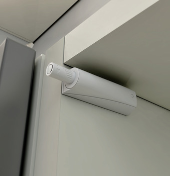 Push Door Catch, Concealed or Surface Mounted, Short Version, with Buffer, K Push Tech