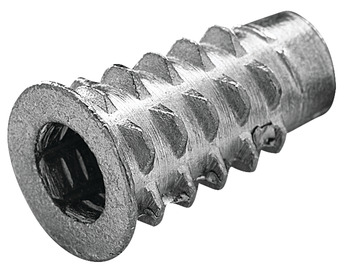 Screw-In Sleeve, M6 Internal Thread, with SW6 Hexagon Socket Head, for Ø 7.5 mm Hole