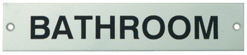 Sign, 175 x 35 mm, Stainless Steel
