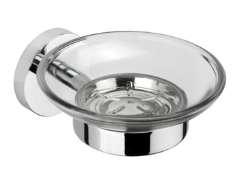 Soap Dish and Holder, Height 53 mm x Width 107 mm x Depth 127 mm, Romsey