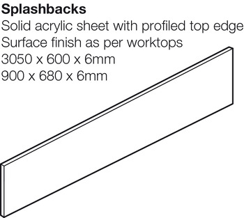 Splashback, Solid Surface, Grey Shale, Apollo® Magna
