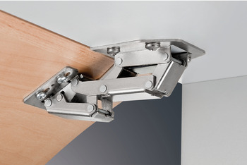 Swing Up Flap Hinge, for Overlay Mounting, Opening Angle 90°