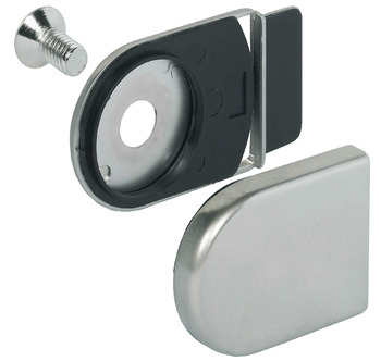 Trim Cap and Closure Plate, for Symo 3000 Glass Door Cam Lock