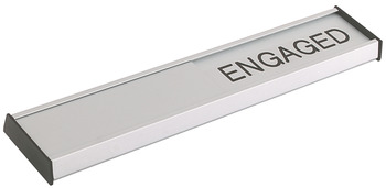 Vacant/Engaged Sign, 204 x 41 mm, Aluminium