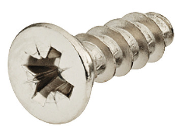 Varianta Screw, Countersunk Head, PZ, Fully Threaded, for Ø 3 mm Holes, Nickel Plated Steel