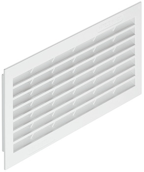 Ventilation Grille, for Recess Mounting, White, Plastic