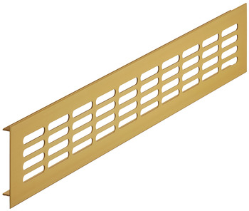 Ventilation Grille, for Recess Mounting with 40 x 7.5 mm Oval Slots Arranged in Parallel