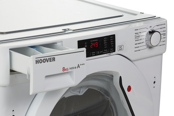 Washing Machine, Integrated, Dry Laundry 8 kg, Hoover
