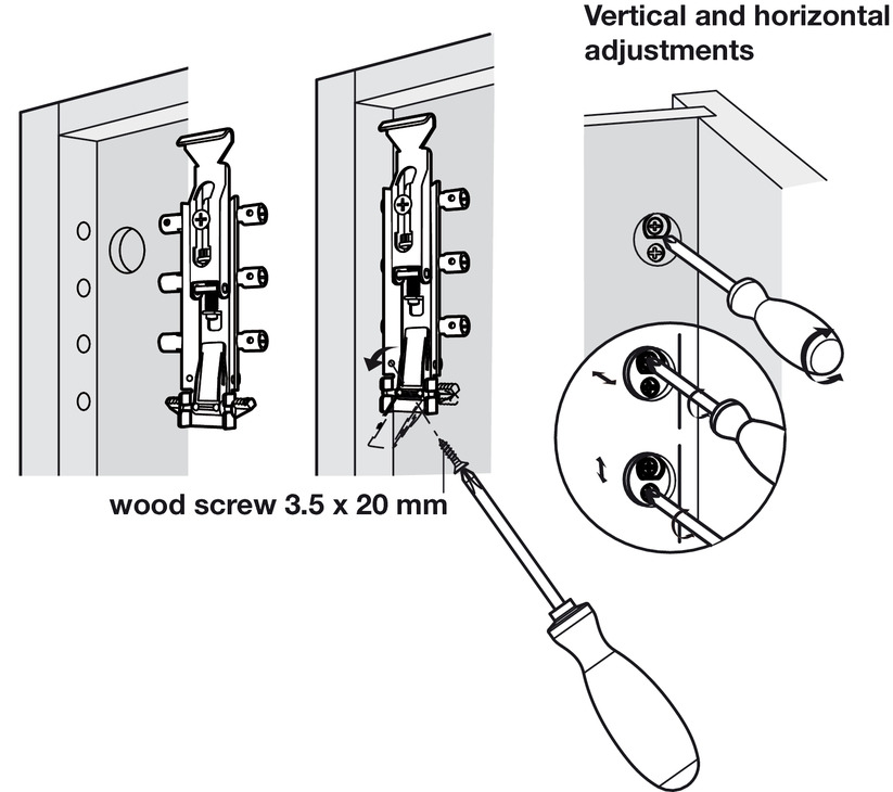 Concealed Cabinet Hanger Dowel, Kitchen Wall Unit Hanging Brackets Instructions