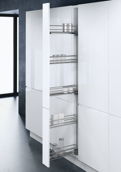 Pull Out Larder Unit, with Storage Baskets for Cabinet Width 150 mm, Vauth-Sagel VS TAL WIRO