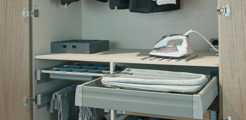 Häfele Ironing Board Ironfix With aluminium cover 714573244470 Built in Lateral 