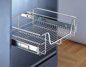 Pull Out Storage Basket, for Cabinet Width 300-1000 mm
