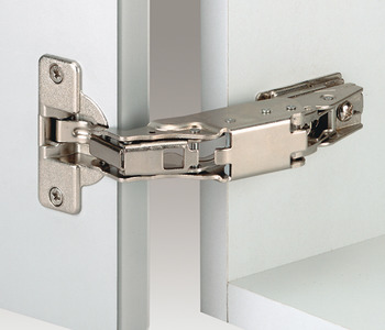 Concealed Cup Hinge, 170° Nexis, Unsprung, Full Overlay Mounting, Click on Arm, Grass