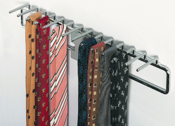 Tie Rack, for 14 Ties, Width 96 mm (74 mm without Spacer)