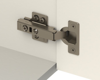 Concealed Cup Hinge, 110° Integrated Soft Close, Full Overlay Mounting, with Standard Depth Adjustment, Häfele Smuso