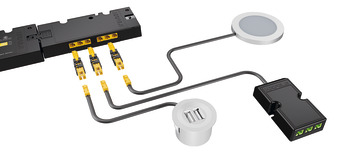 Adapter, for Connecting Loox 12 V Lights and Accessories to Loox5 Drivers