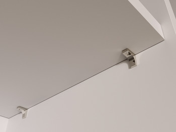 Häfele Shelf Support Plug In � 5 mm Hole Glass Or Wooden Shelves K Line Nickel 100 pcs 