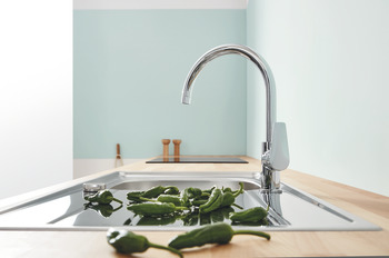 Tap, Single Lever, Contemporary Mixer Tap, BauEdge, Grohe