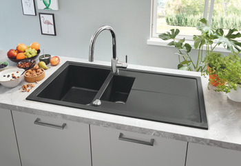 Sink, 1.5 Bowl, GROHE K400