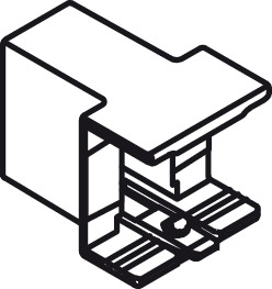Divider Rail Clip, for use with Nova Pro Scala Drawers