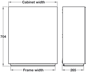 VertiInside Adjustable Shelves, for Wall Units, Ropox
