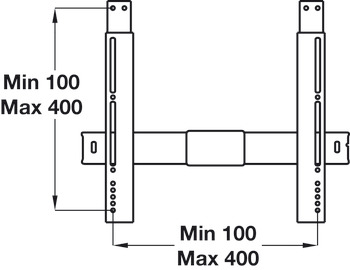 Flat Screen Wall Tilt Bracket, for Ultra Thin Screens Sizes: 32-55/813-1400 mm, Vogel's
