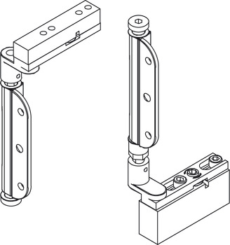 Pivot Assembly Set, Mortice, for Folding Patio Doors, Slido Fold