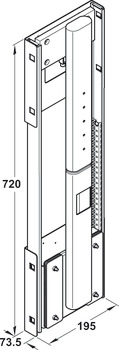 Mechanical Lift, Push to Open, DB Lift-0019, Accuride