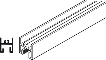 Top Profile, for Sliding Aluminium Framed Doors, Aluflex 80