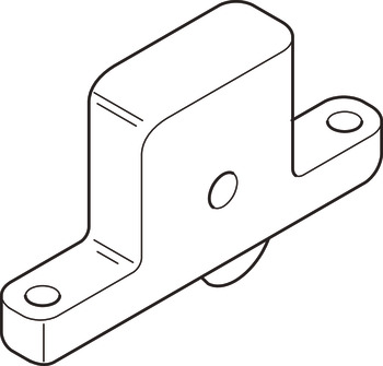 Bottom Roller, for Sliding Internal or External Doors, Straightaway 700